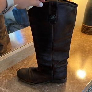 Frye Melissa Button in Brown